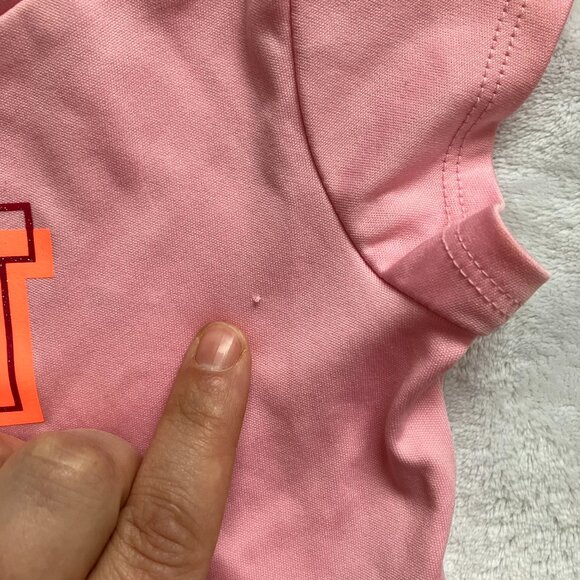 Nike Dri-Fit Pink Get It Girl T-Shirt 18M Short-Sleeve Toddler Activewear - Picture 8 of 10